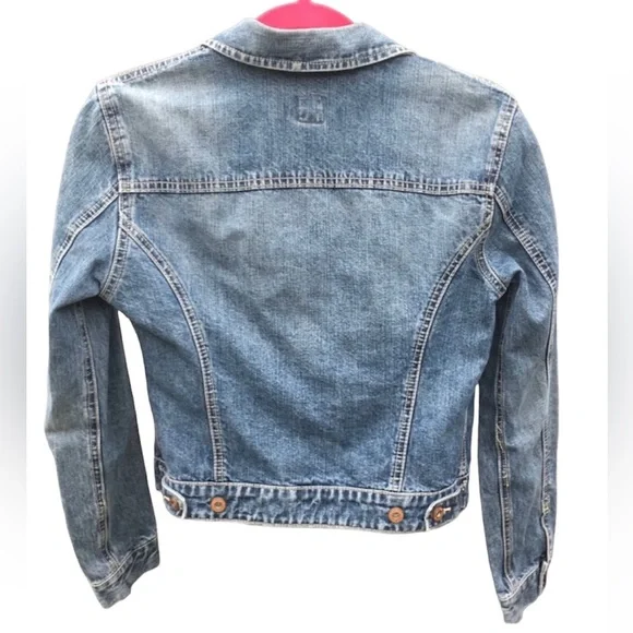 GAP Vintage Y2K Cropped Denim Jacket SZ S! EUC! - Picture 12 of 16